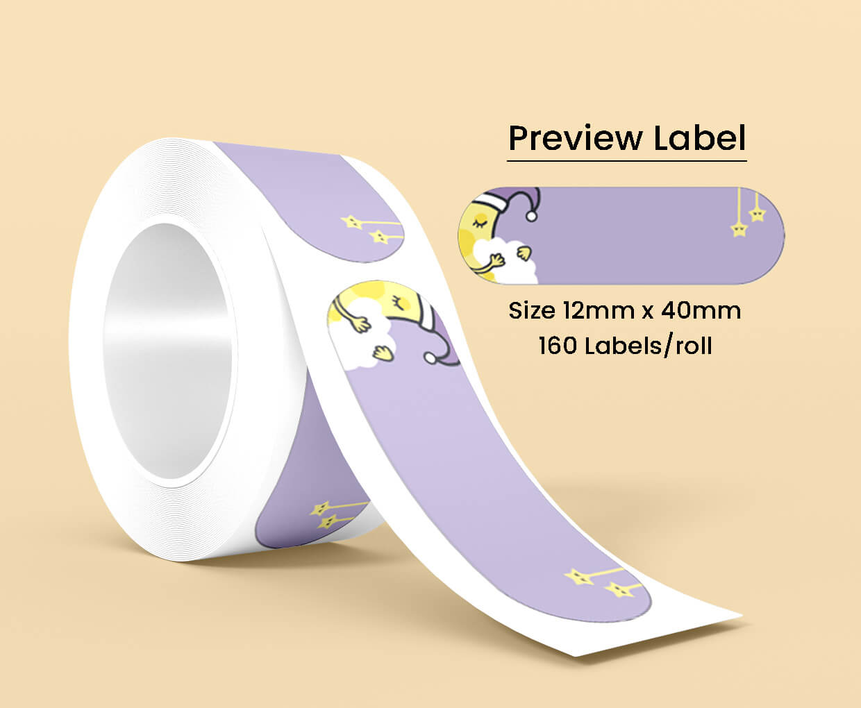 Thermal Label Pattern Cosmos A  12mm*40mm