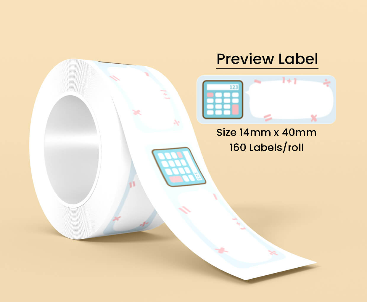 Thermal Label Pattern Campus S 14mm*40mm
