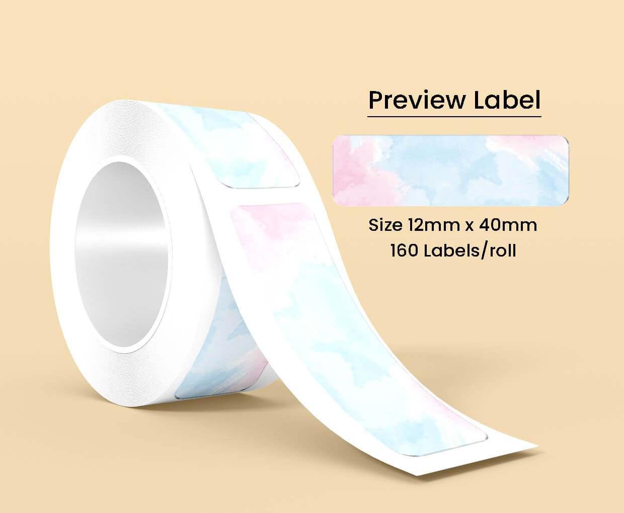 Thermal Label Pattern Stars B 12mm*40mm